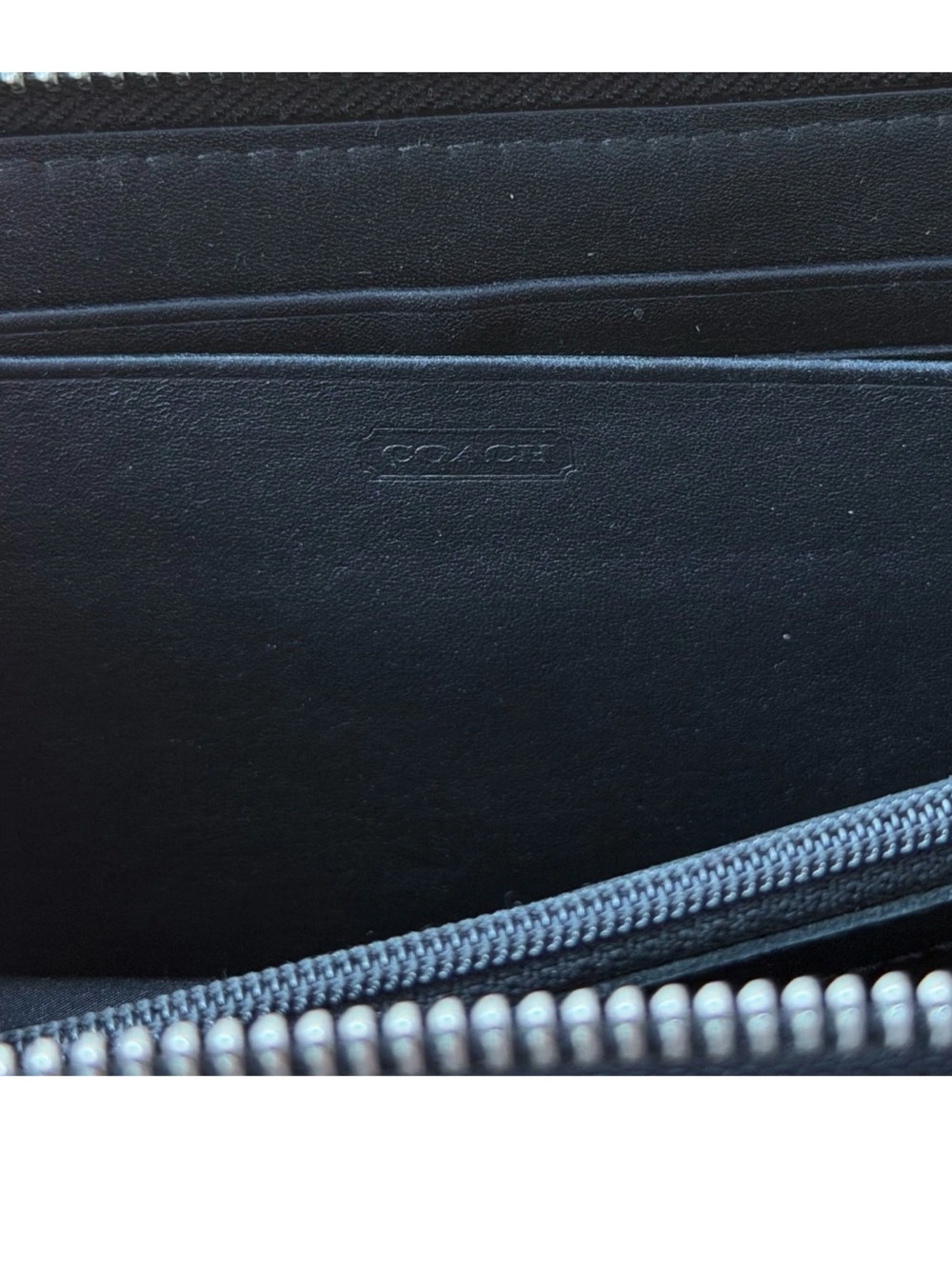 Coach Zoe Signature C Zip Clutch Jacquard Wallet Y2K EUC Coach - Picture 12 of 16